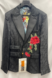 B- Vice Jacquard Floral black tie formal, Women formal, Wedding, Prom, Winter Formal