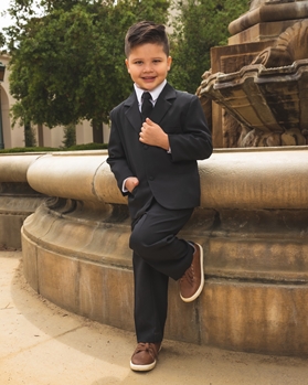 Joey Black boys suit, boys tuxedo, ring bearer, flower girl, black tie formal, usher, cute ring bearer, ring security , boys formalwear