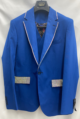 Ramses Azure Blue Iridescent Suit 